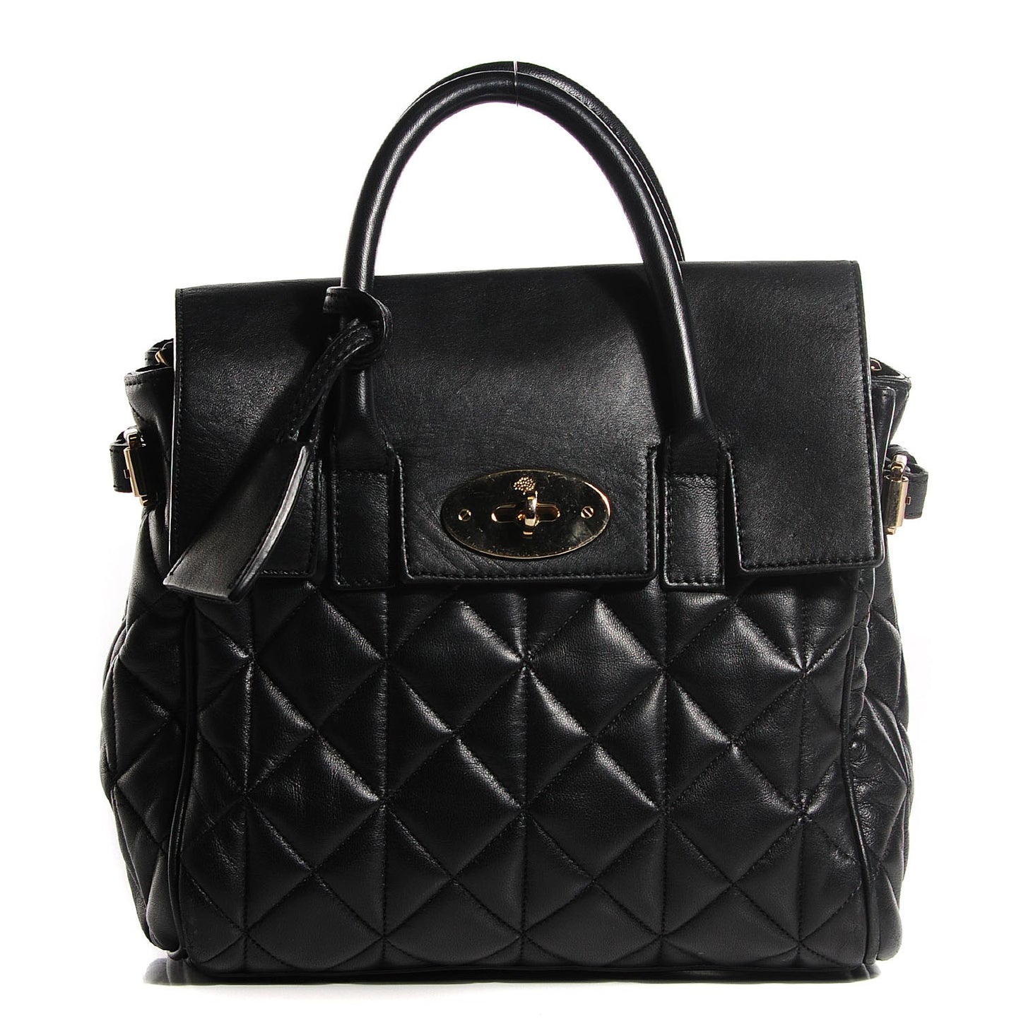 Nappa Quilted Mini Cara Delevingne Convertible Bag Black