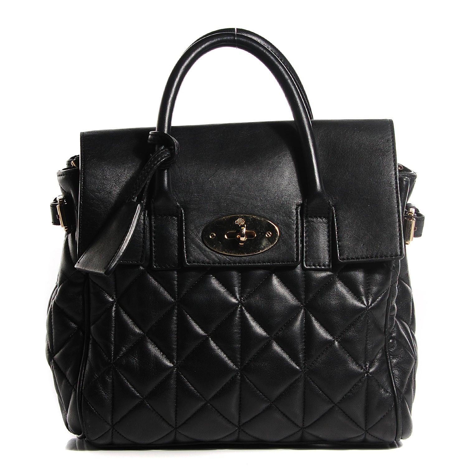Mulberry Nappa Quilted Mini Cara Delevingne Convertible Bag Black 1 of 11