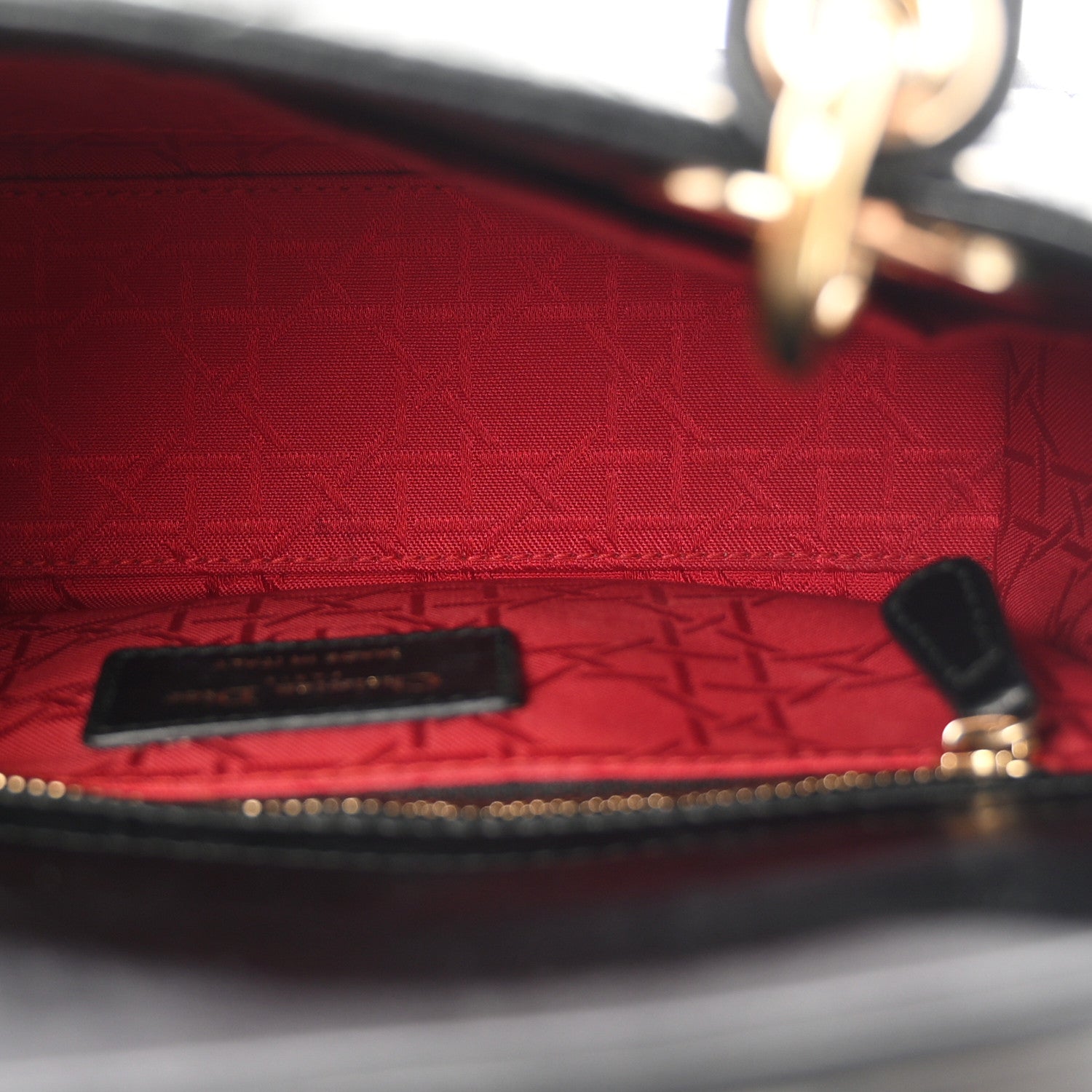 Christian Dior Lambskin Cannage Small Lucky Badges My Lady Dior Black 5 of 12