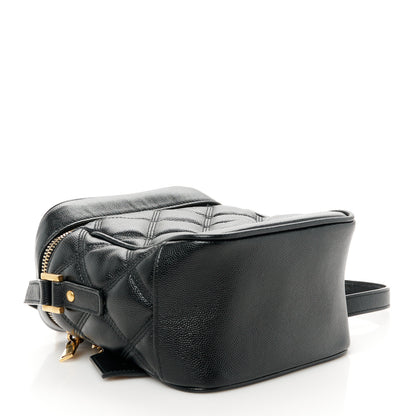 Saint Laurent Grain de Poudre Quilted 80's Vanity Bag Black 4 of 10
