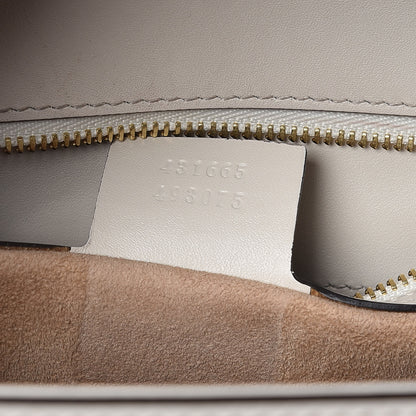 Gucci Calfskin Web Medium Sylvie Top Handle Bag White 8 of 20