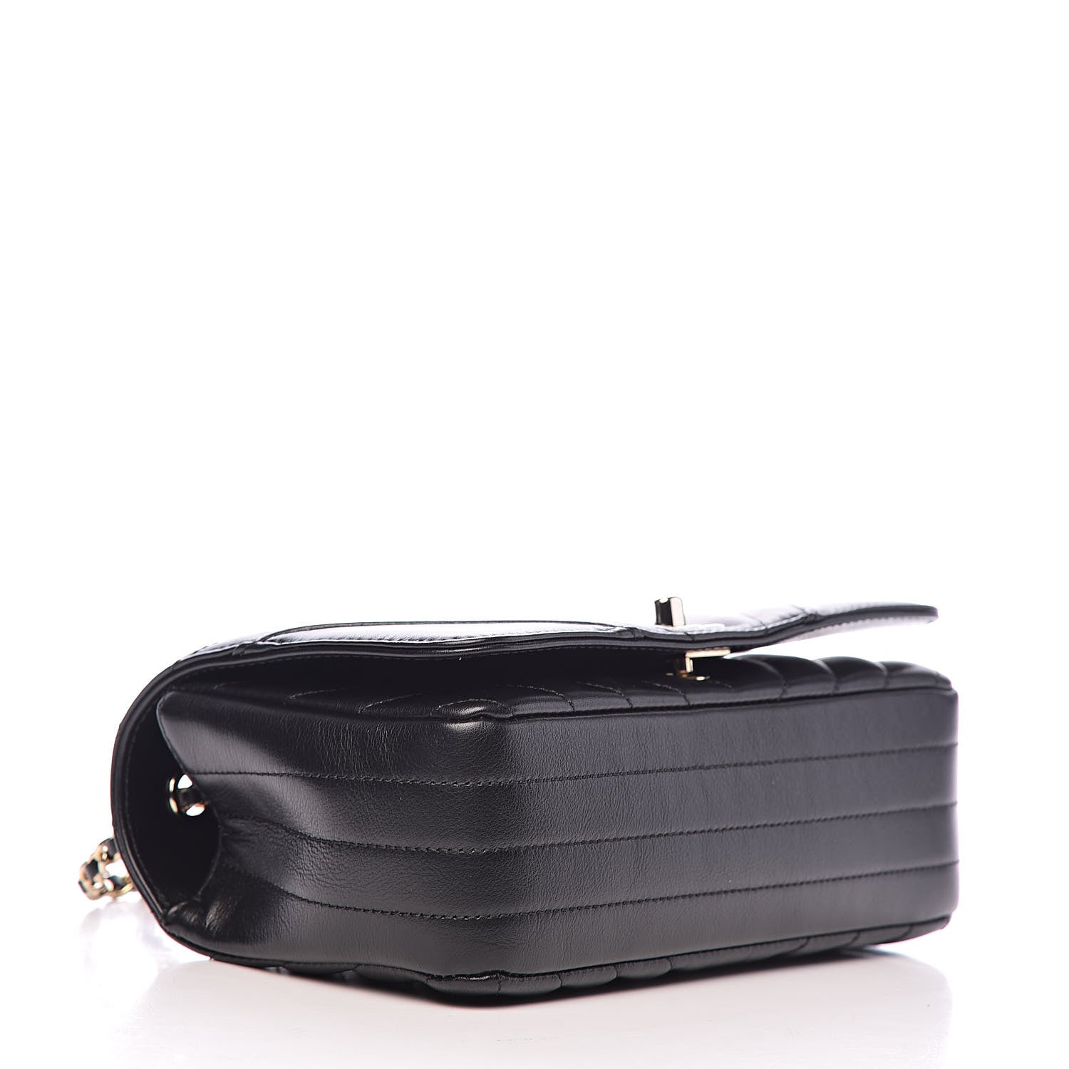 Chanel Calfskin Chevron Quilted Small Statement Flap Black 4 of 12