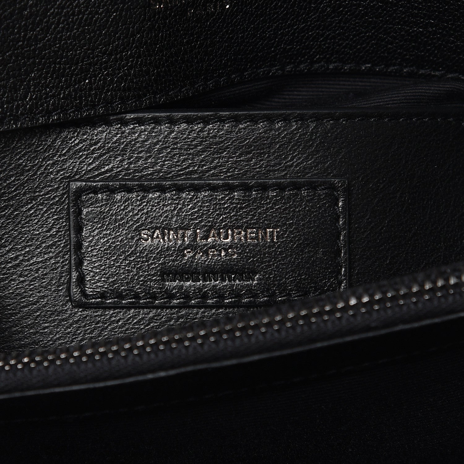 Saint Laurent Sheepskin Matelasse Chevron Monogram Medium College Bag Black 6 of 11