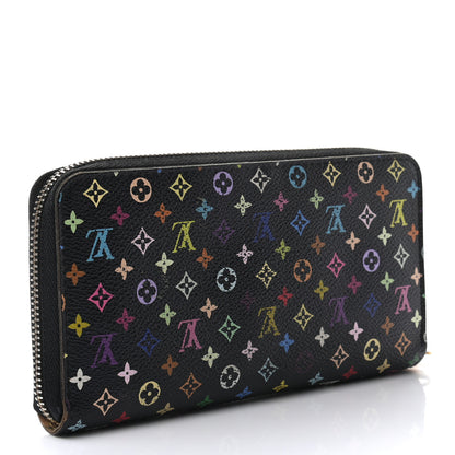Louis Vuitton Monogram Multicolor Zippy Wallet Black 3 of 10