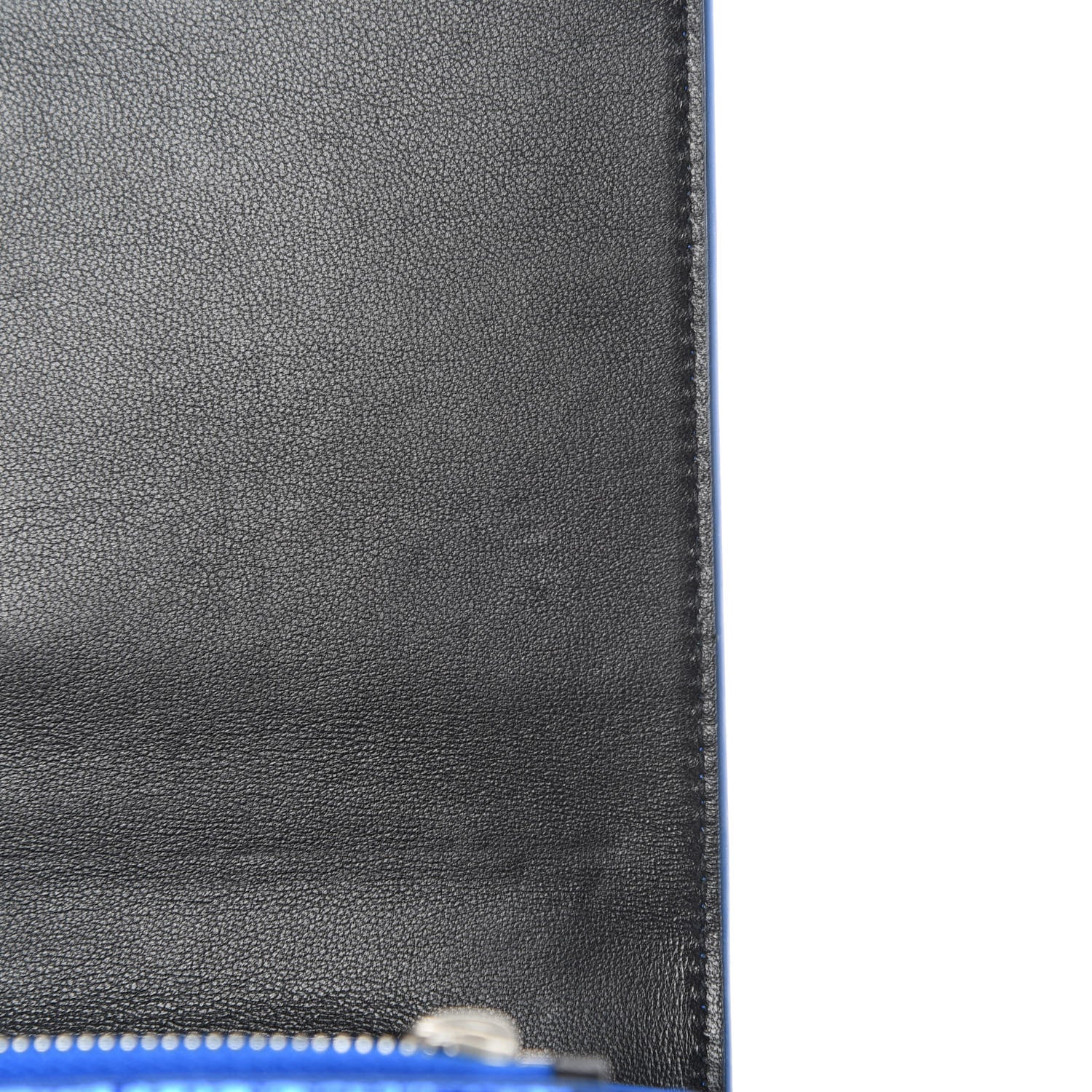 Saint Laurent Metallic Ayers Monogram Toy Kate Strap Wallet Blue Black 11 of 13