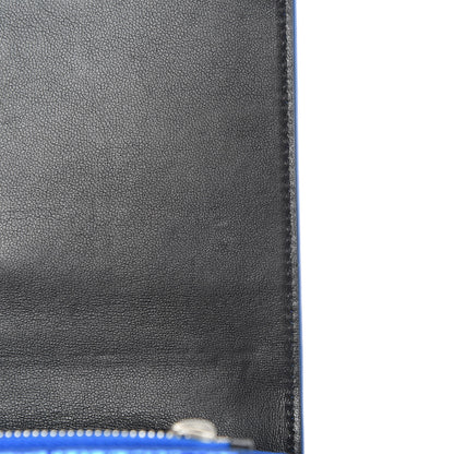 Saint Laurent Metallic Ayers Monogram Toy Kate Strap Wallet Blue Black 11 of 13