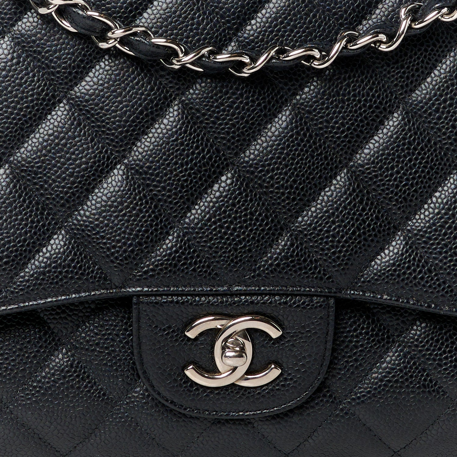 Chanel Caviar Quilted Maxi Single Flap Black 9 of 11