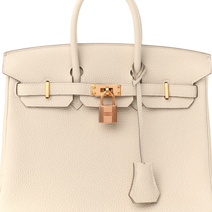 Hermes Togo Birkin 25 Craie 8 of 14