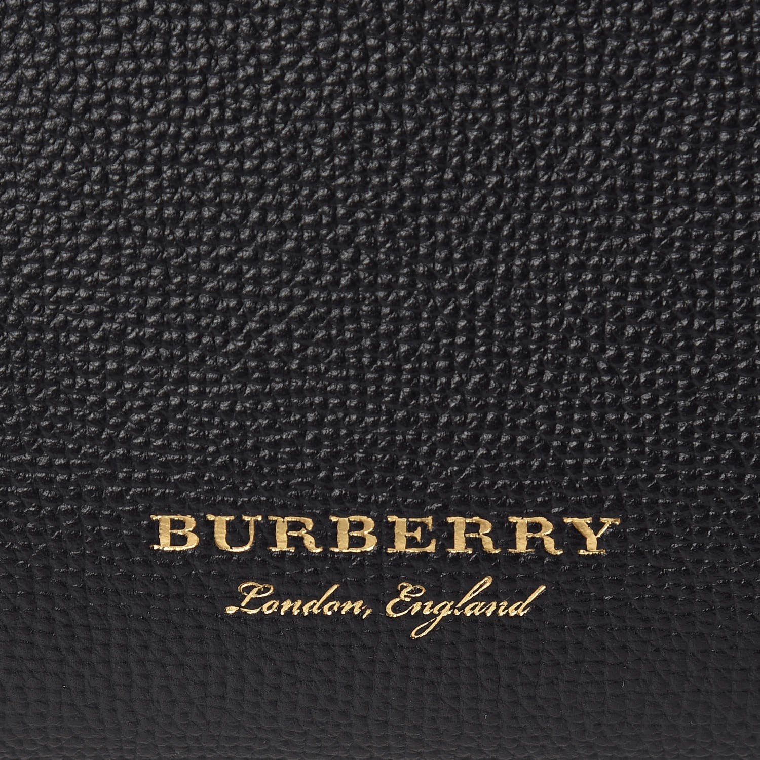 Burberry Grainy Calfskin House Check Small Banner Tote Black 12 of 12