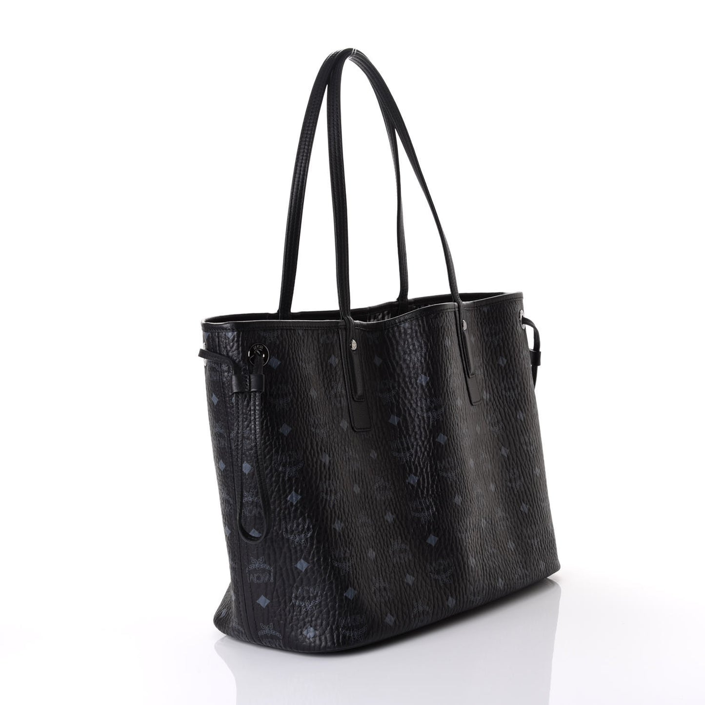 Visetos Medium Liz Reversible Shopper Tote Black