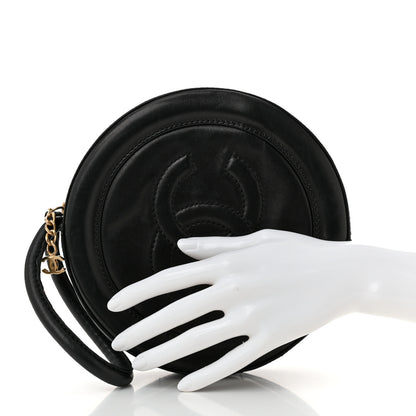 Chanel Lambskin Quilted Small CC Wristlet Black 2 of 10