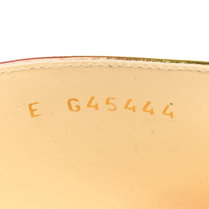 Chanel Laminated Calfskin Wedge Mules 39.5 Pink Orange Yellow 8 of 9