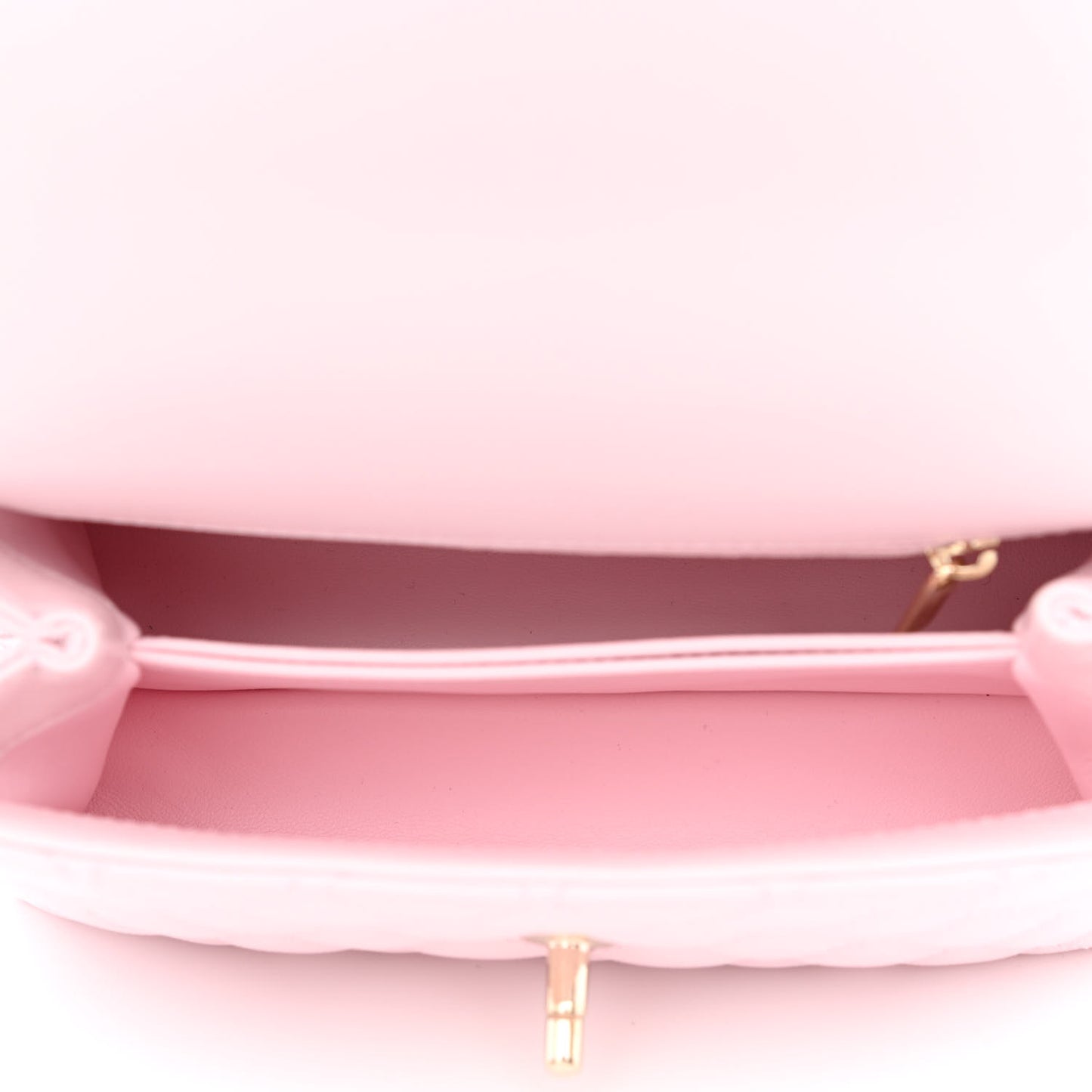 Caviar Quilted Mini Coco Handle Flap Light Pink