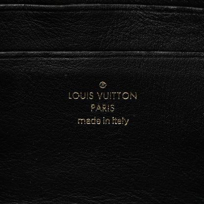 Louis Vuitton Calfskin Bubblegram Wallet On Strap Black 6 of 10