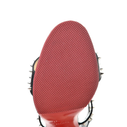 Christian Louboutin Calfskin Choca Spikes 100 Sandals 41 Black 9 of 13