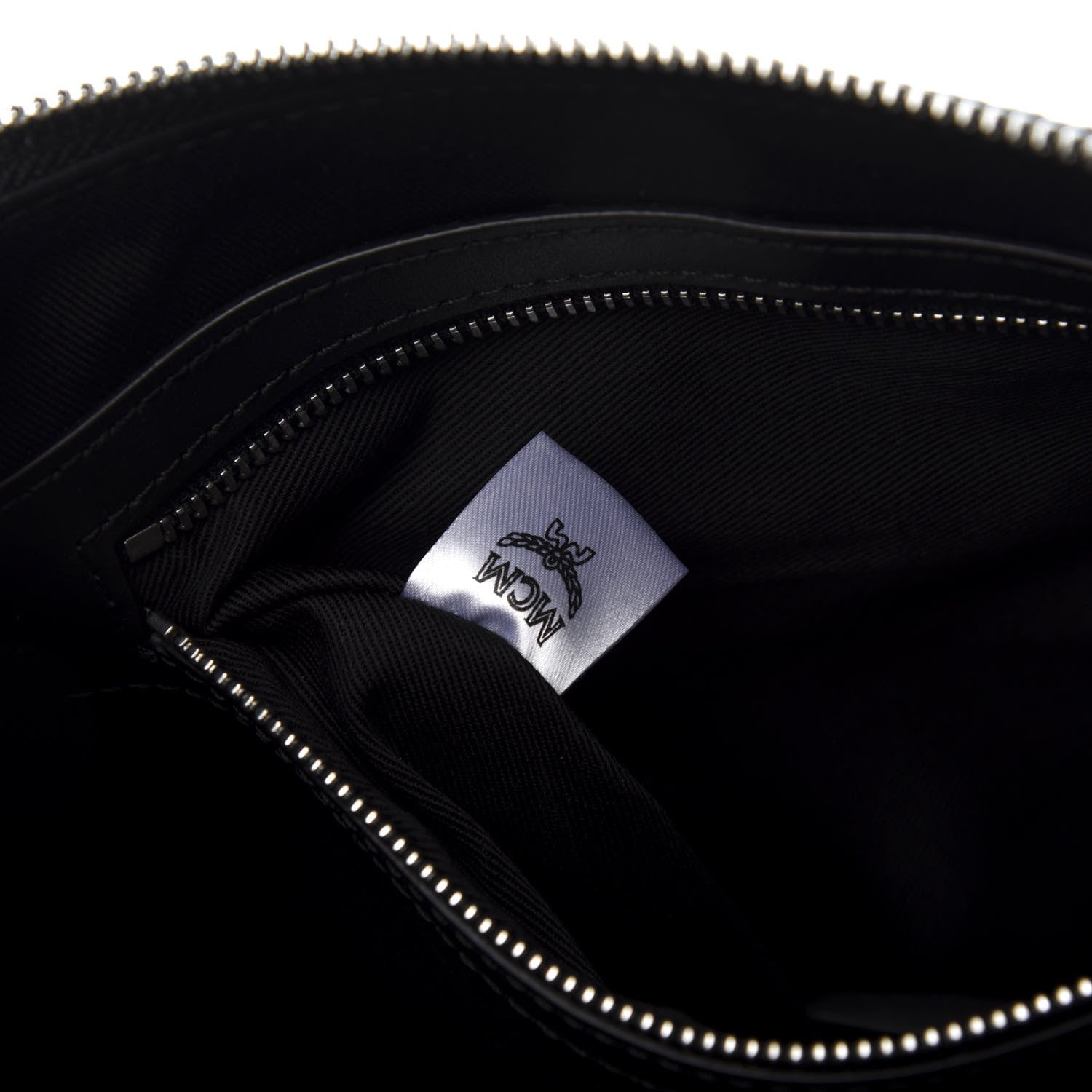 MCM Visetos Medium Crossbody Pouch Black 9 of 10