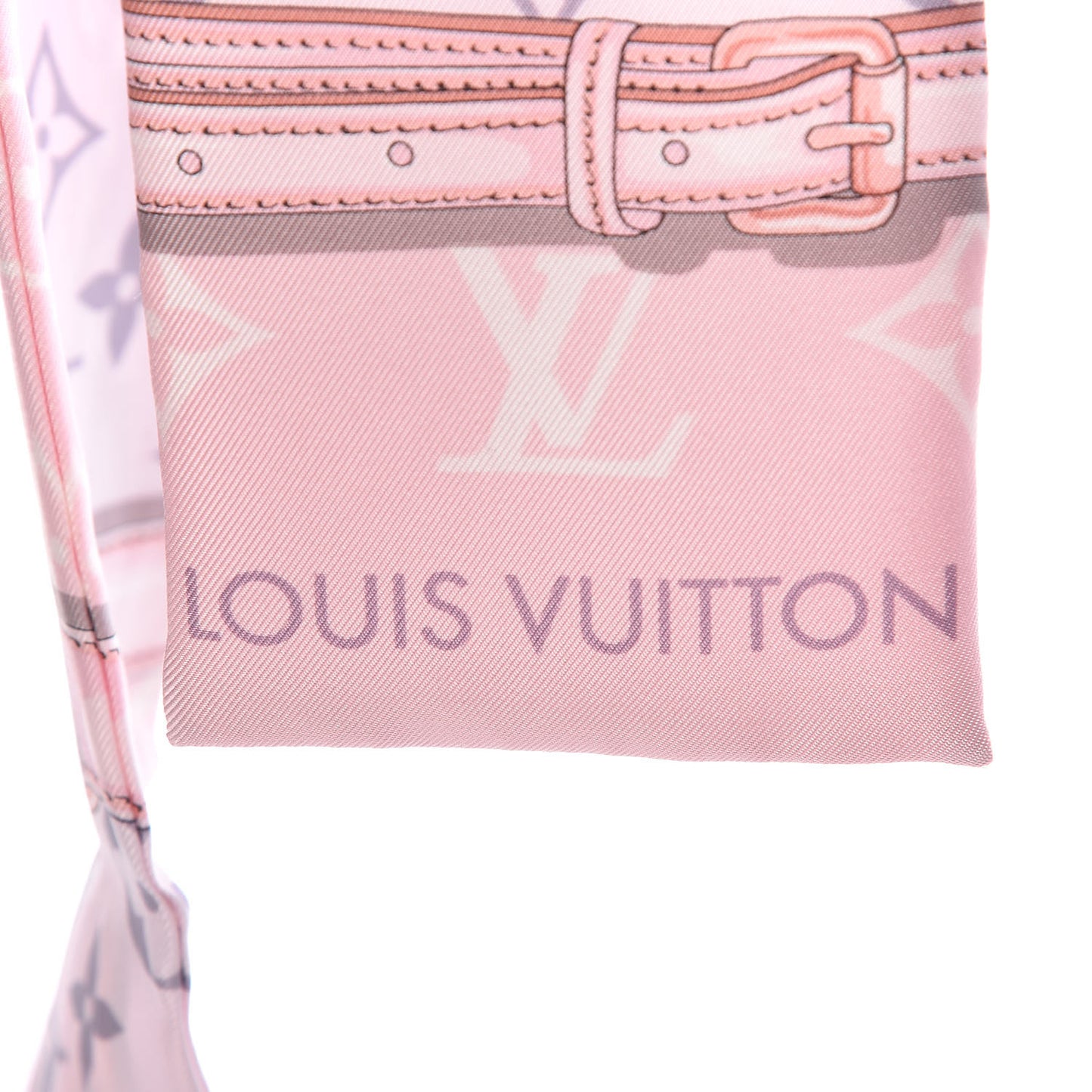 Silk Monogram Confidential Bandeau Light Pink