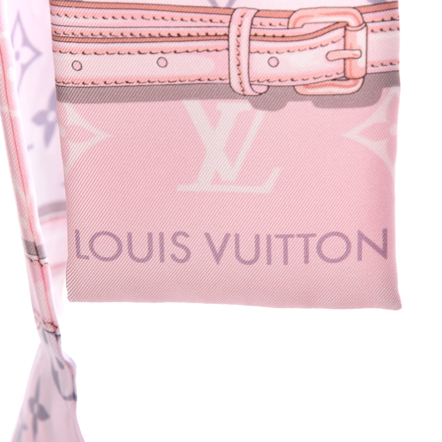 Louis Vuitton Silk Monogram Confidential Bandeau Light Pink 3 of 6