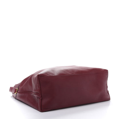 Gucci Deerskin Large Hip Bamboo Hobo Raspberry Candy 4 of 12