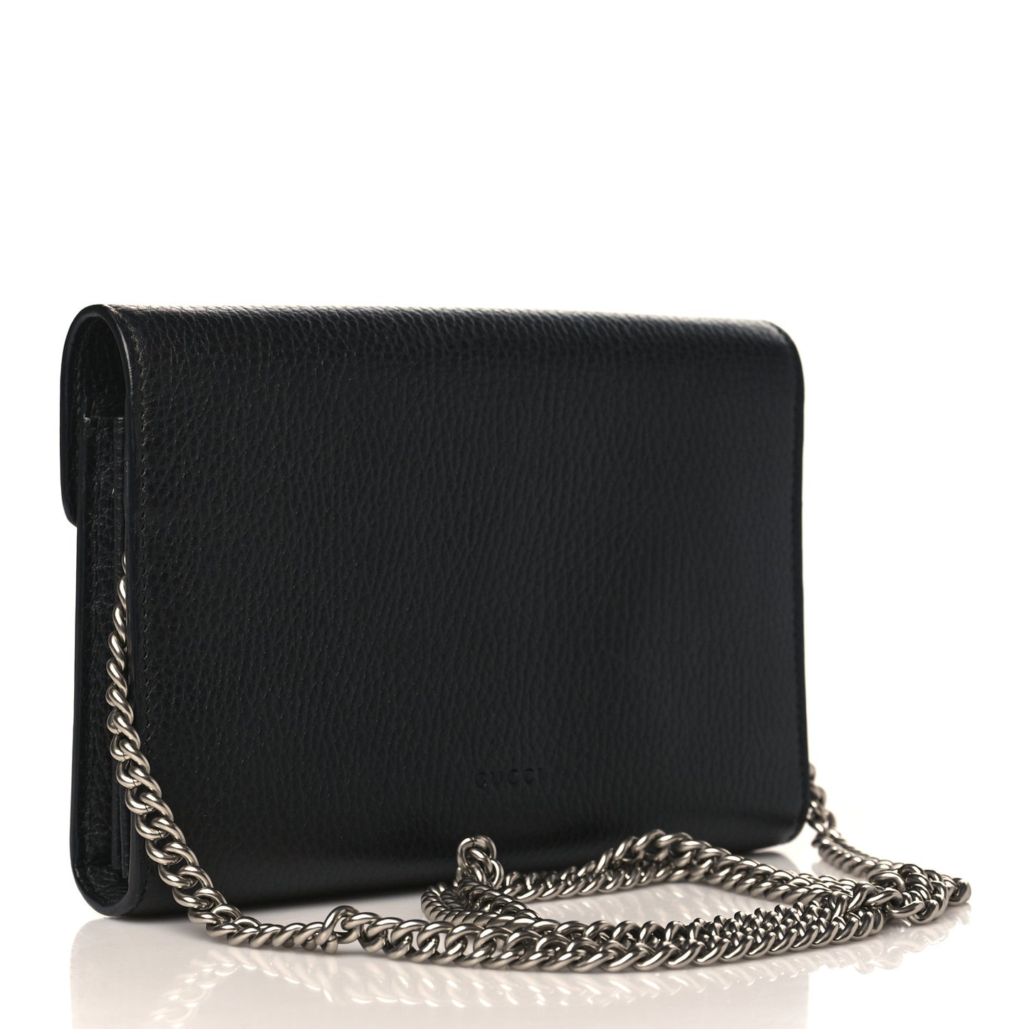 Calfskin Mini Dionysus Chain Wallet Black
