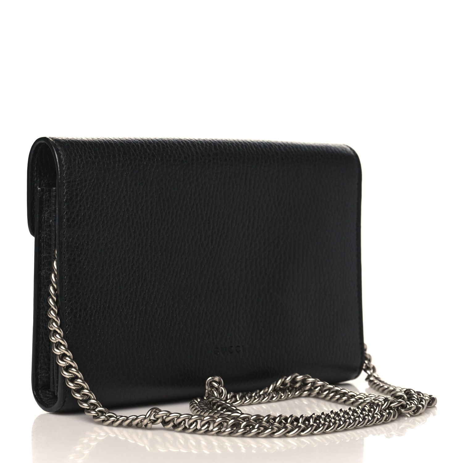 Gucci Calfskin Mini Dionysus Chain Wallet Black 2 of 8