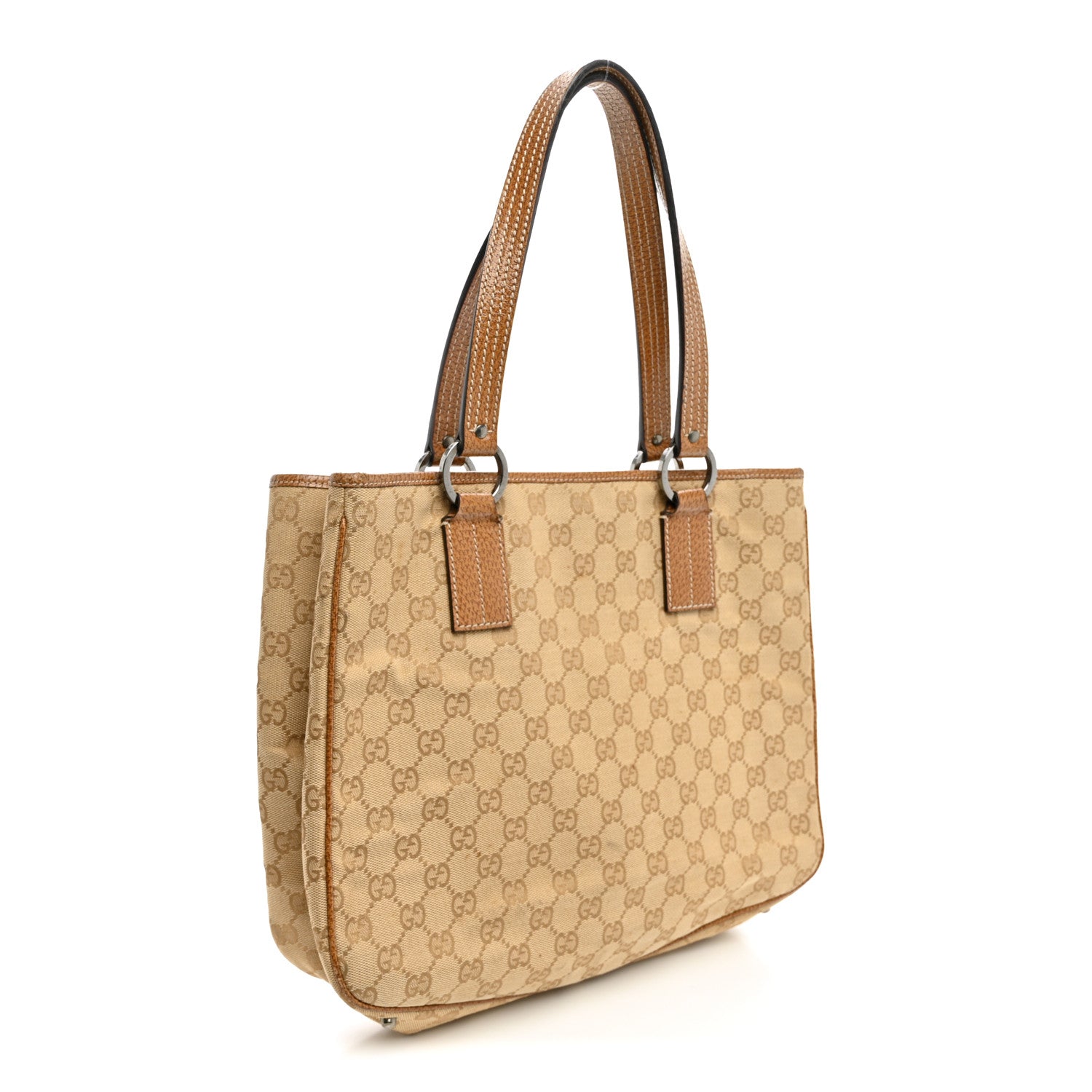 Gucci Monogram Large Tote Dark Brown 3 of 10
