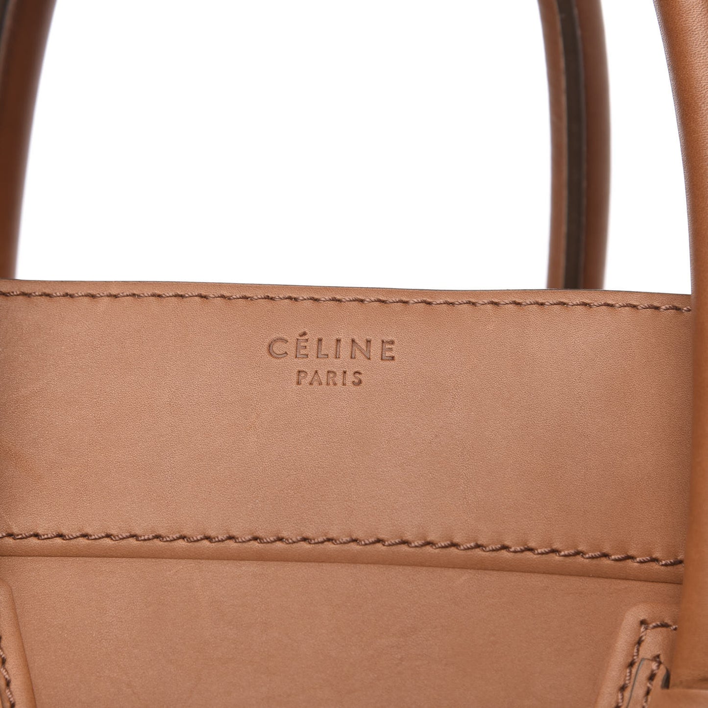 Natural Calfskin Large Phantom Luggage Tan