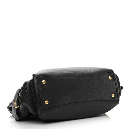 Prada Vitello Daino Shopping Tote Black 4 of 17