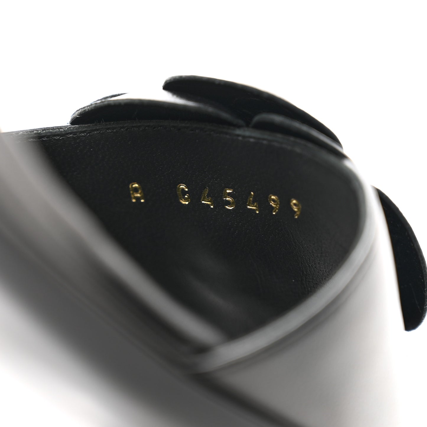 Lambskin Camellia CC Slides 36 Black
