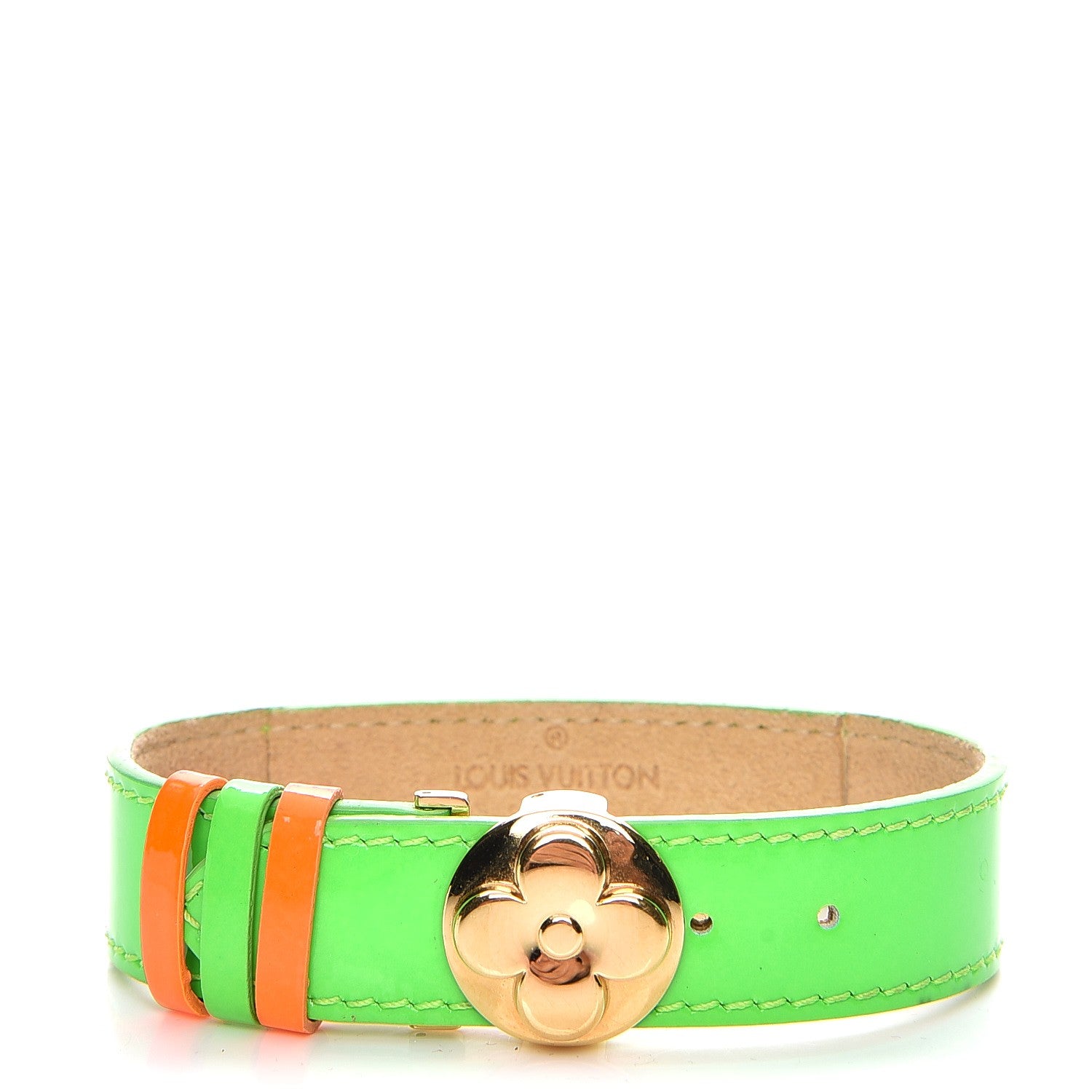 Louis Vuitton Vernis Fluo Wish Bracelet Green 1 of 6
