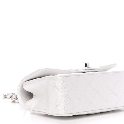 Chanel Iridescent Caviar Quilted Mini Top Handle Rectangular Flap White 8 of 11