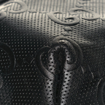 Gucci Calfskin GG Tennis Embossed Belt Bag Black 4 of 14