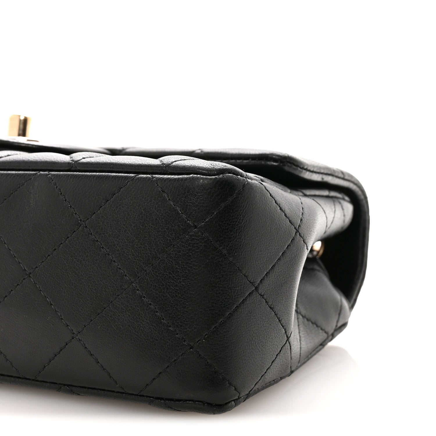 Chanel Lambskin Quilted Mini Rectangular Flap Black 10 of 10