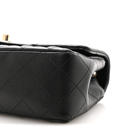 Chanel Lambskin Quilted Mini Rectangular Flap Black 10 of 10