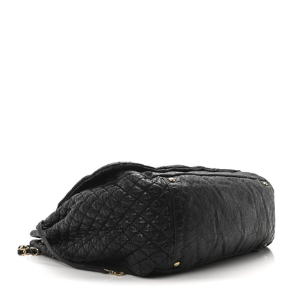 Chanel Vinyl XL Rock and Chain Flap Black 4 of 10