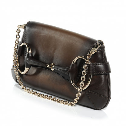 Gucci Leather Horsebit 1921 Clutch Bag Brown 3 of 8