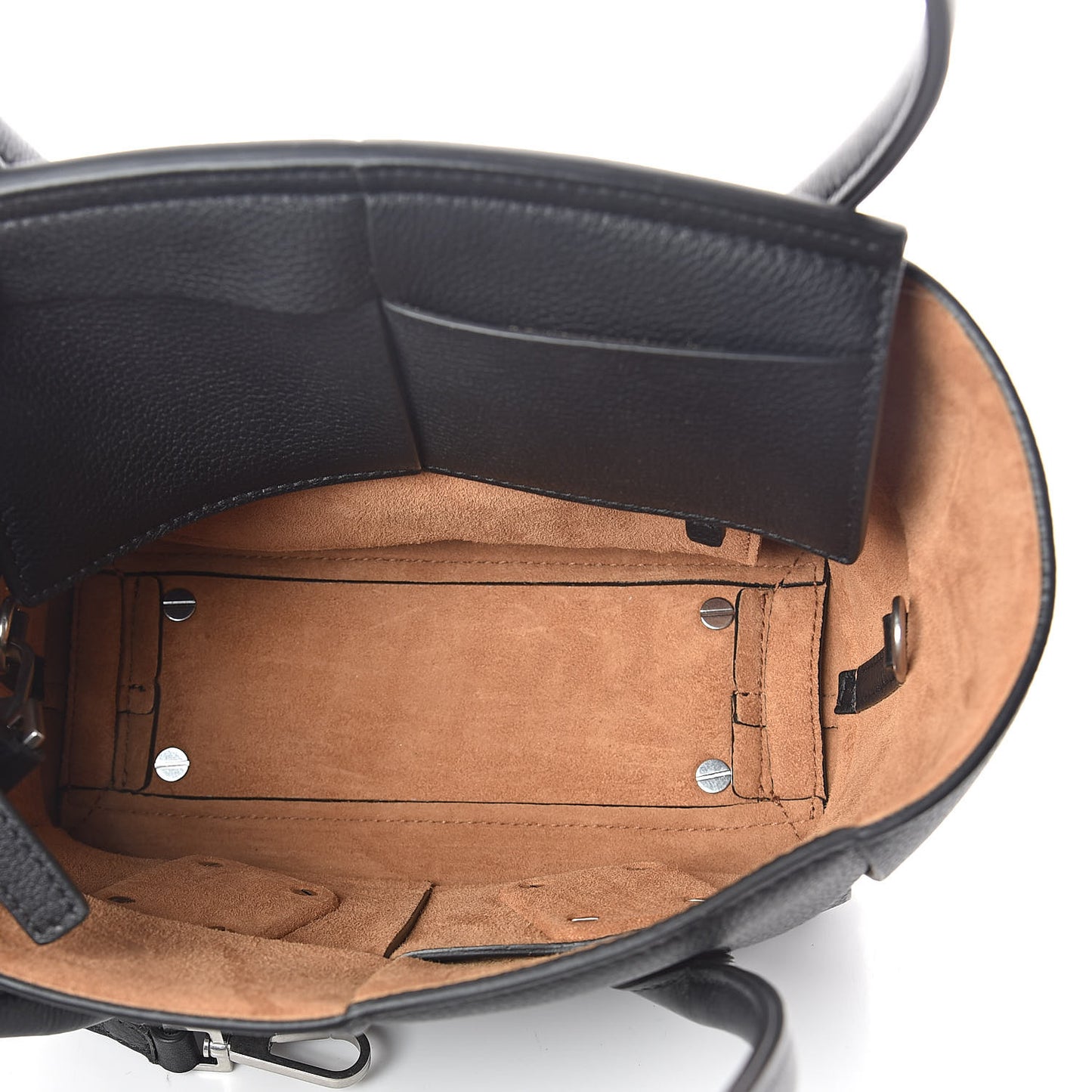 Grained Calfskin Maxi Intrecciato Arco 29 Black