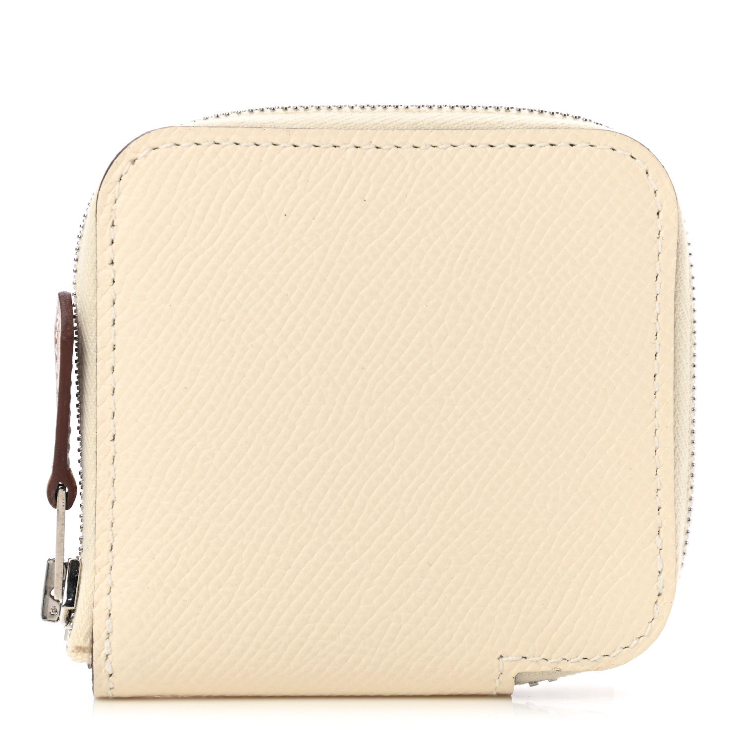 Hermes Epsom Silk'in Coin Purse Nata 1 of 7