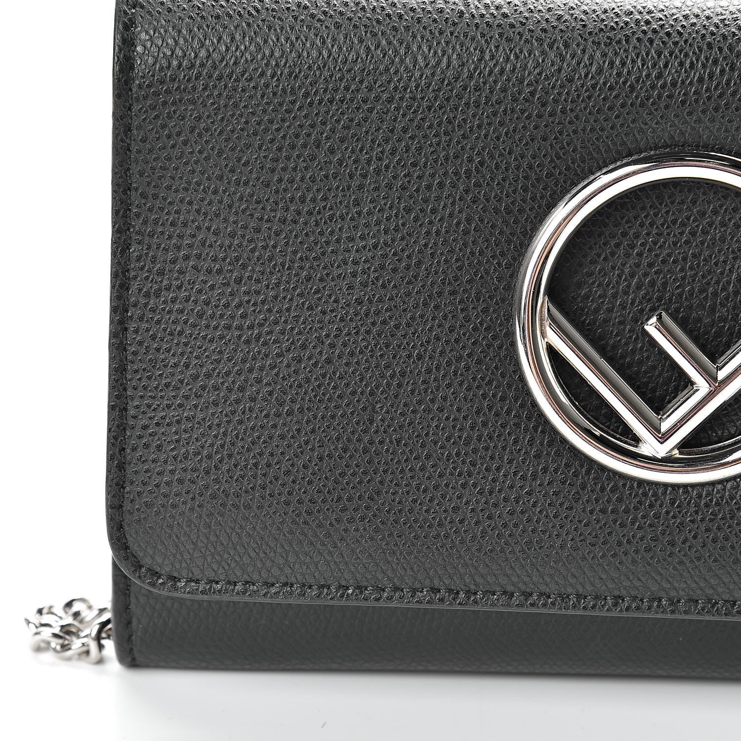 Fendi Vitello Cruise F is Fendi Wallet on Chain Black 11 of 11