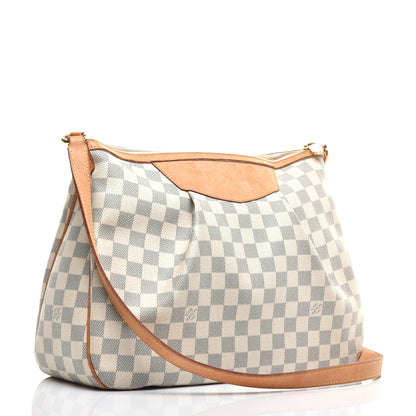 Louis Vuitton Damier Azur Siracusa MM 3 of 8