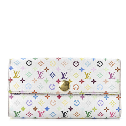 Louis Vuitton Monogram Multicolor Sarah Wallet White Eglantine 1 of 9