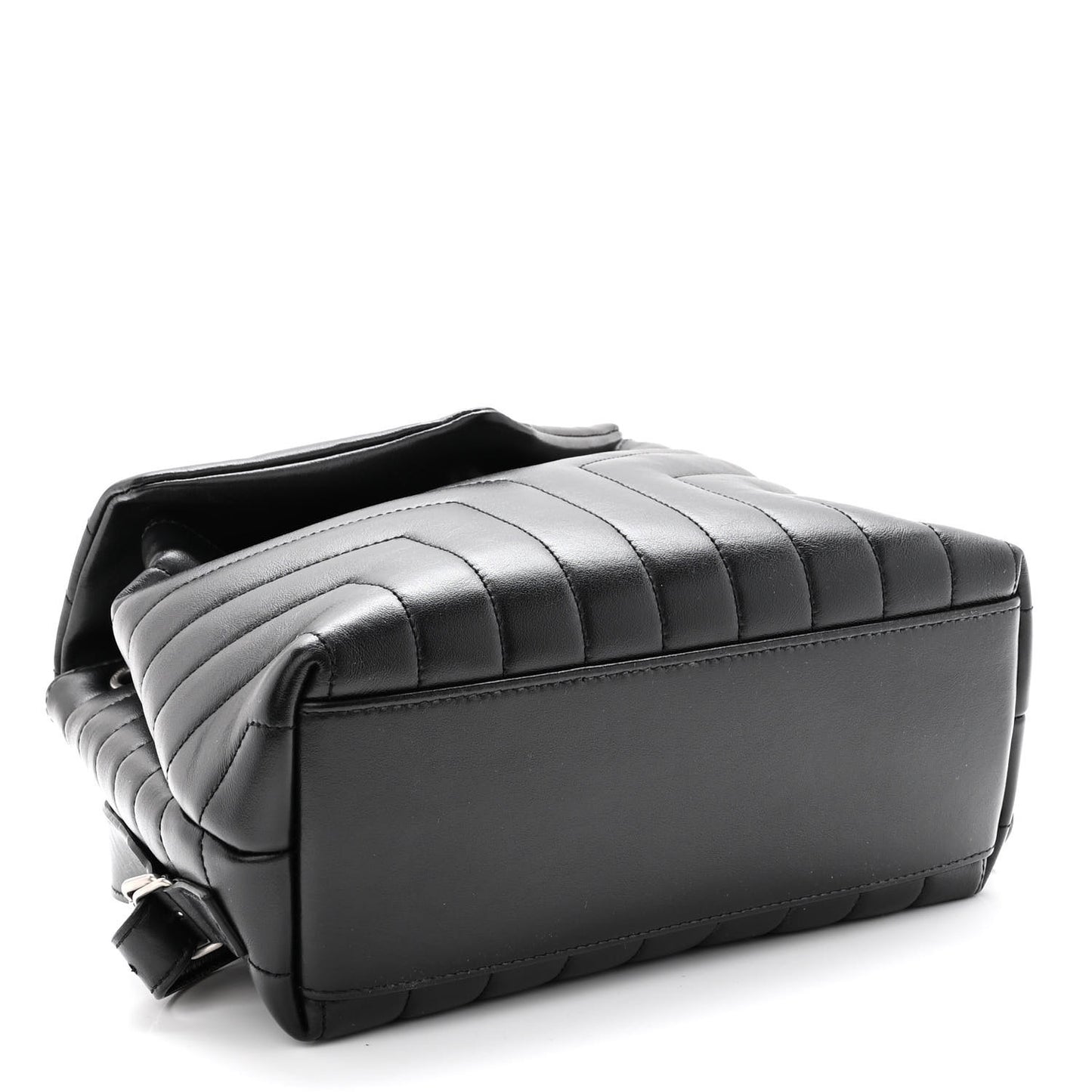 Calfskin Y Quilted Monogram Small Loulou Backpack Black