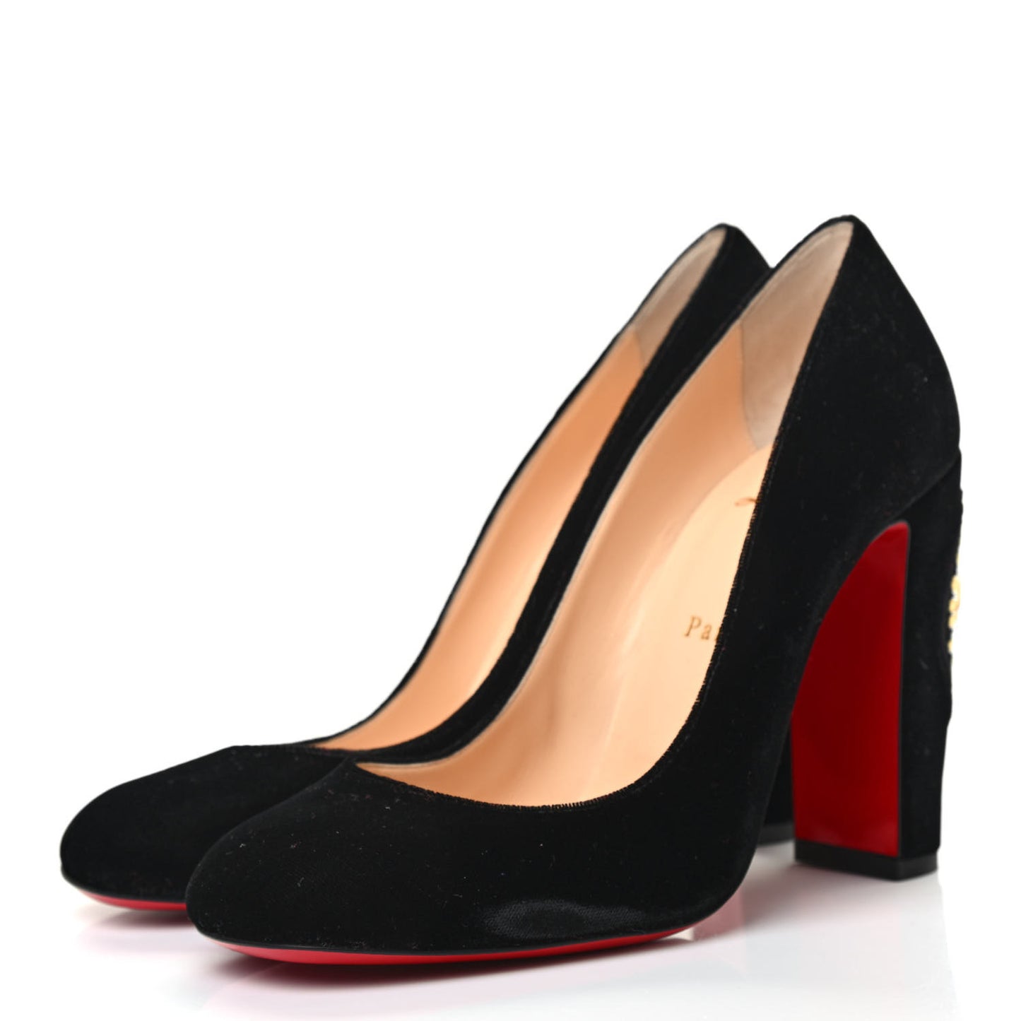 Velvet Cadrilla Corazon 100 Pumps 39.5 Black