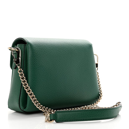 Gucci Dollar Calfskin Interlocking G Crossbody Bag Emerald 3 of 11