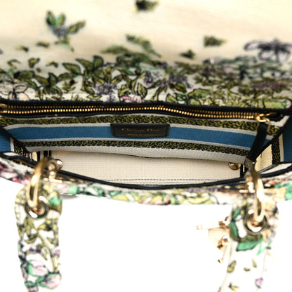 Christian Dior Canvas D-Constellation Embroidered Medium Lady D-Lite Latte Multicolor 8 of 24