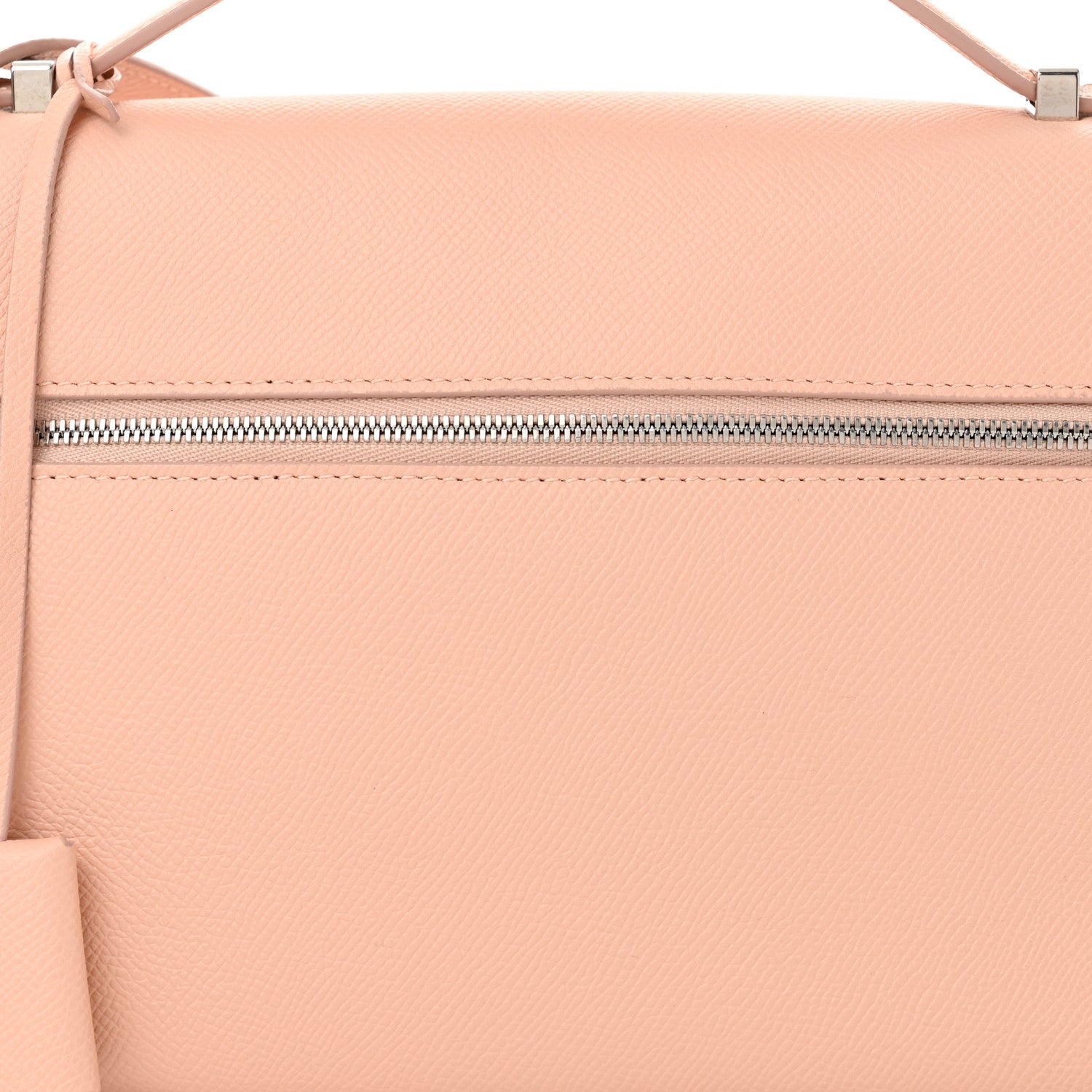 Loro Piana Textured Calfskin Extra Bag L27 Feather Pink 7 of 9