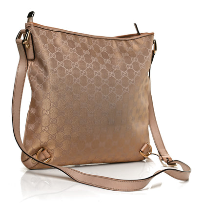 Gucci Metallic Canvas Monogram Abbey Messenger Bag 3 of 11