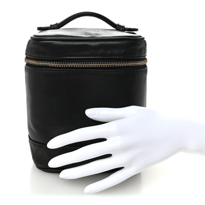 Chanel Calfskin Vanity Cosmetic Bag Black 2 of 11