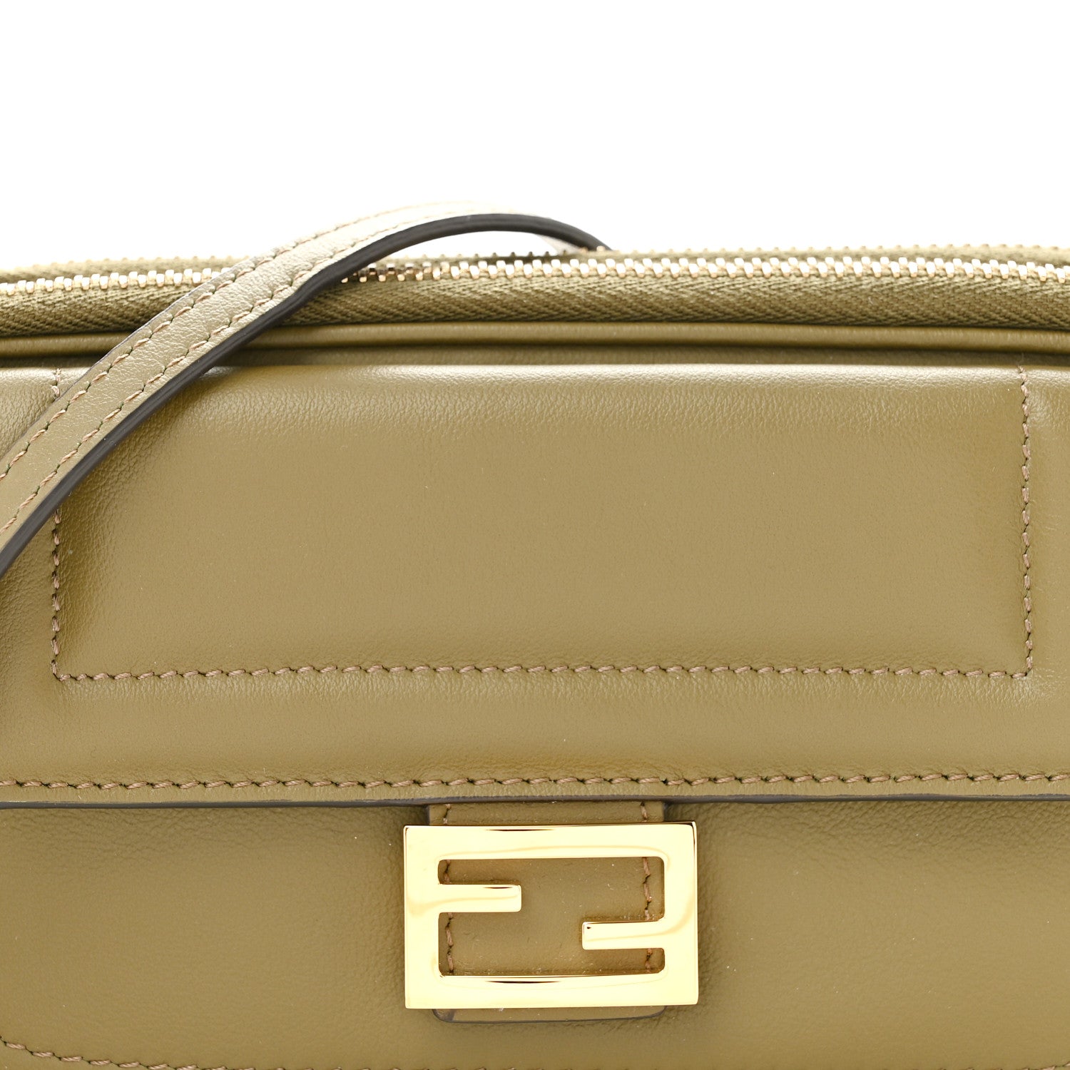 Fendi Vitello Grace Matte Easy Baguette Olive 10 of 12