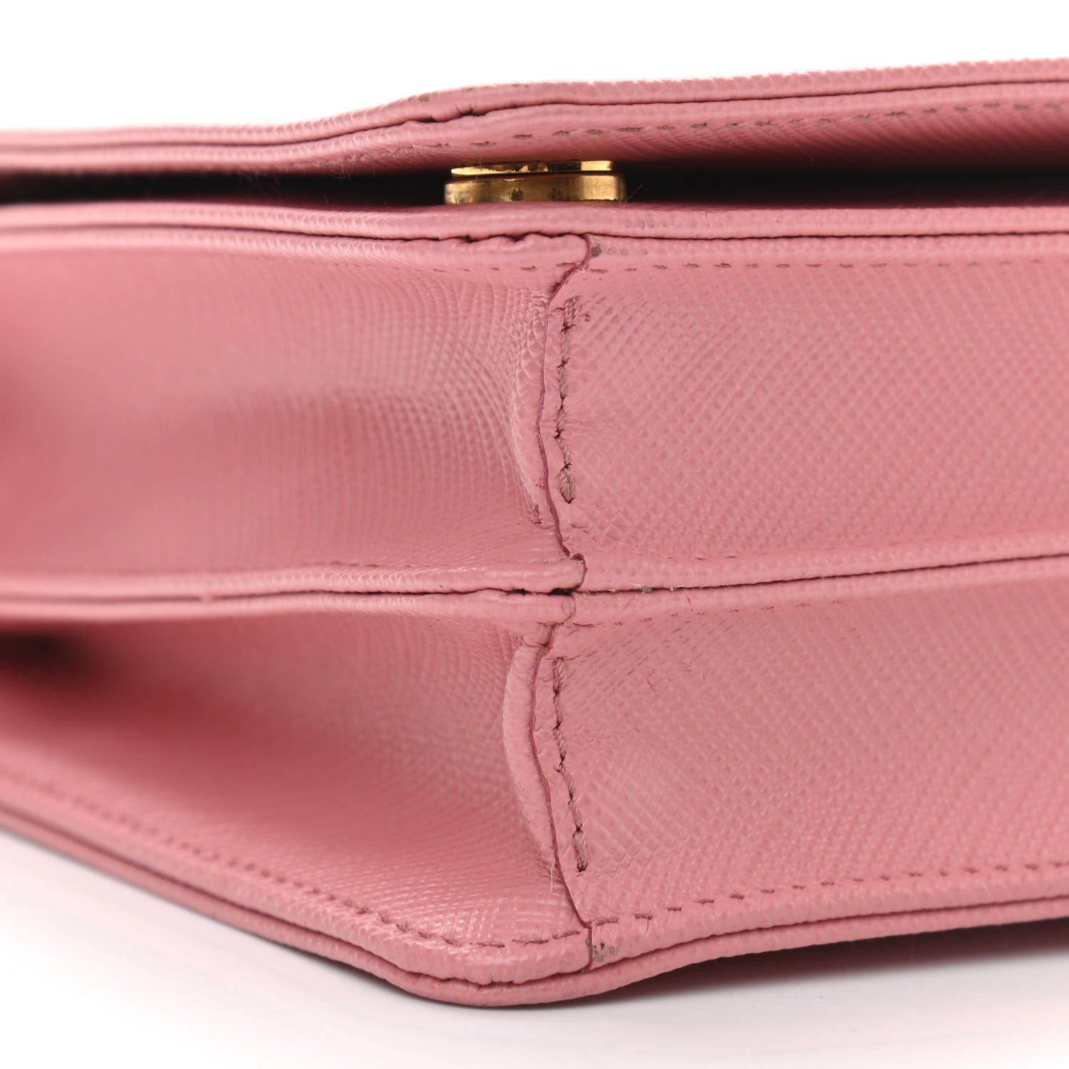 Prada Saffiano Lux Chain Wallet Petalo 9 of 14
